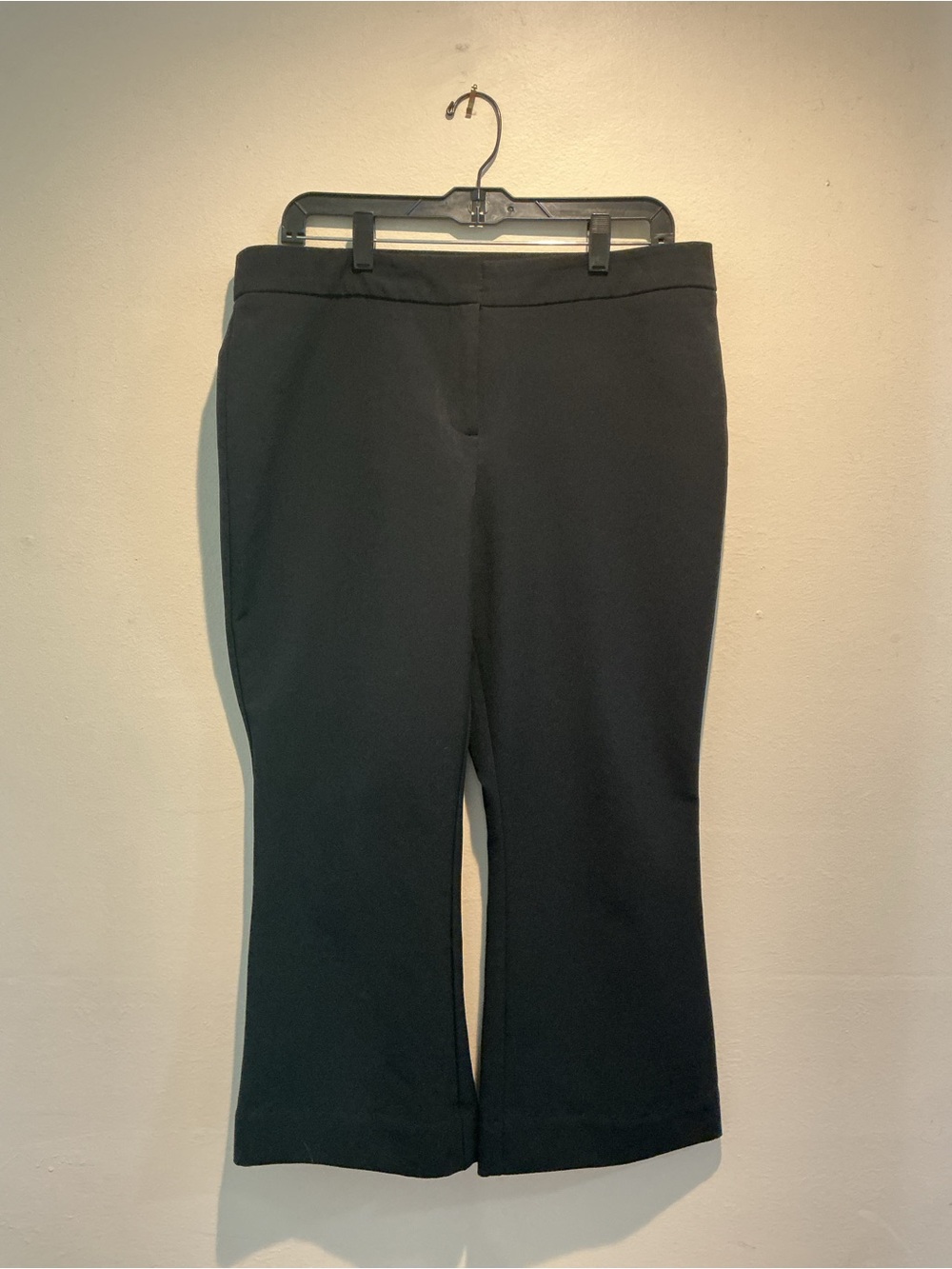 Worthington Black Modern Fit Crop Flare Dress Pants Size 12
